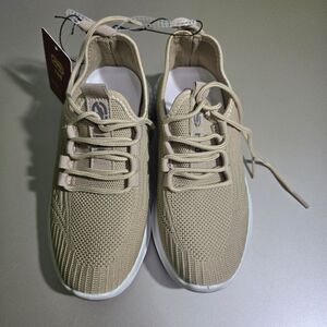 Marc Ecko Unltd Men's Tan Knit Lace Up Running Shoes Sneaker Size 2 New